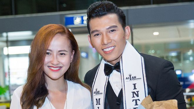 Khánh Ngân dịu dàng ra sân bay đón Á vương Ngọc Tình về nước Ảnh 2