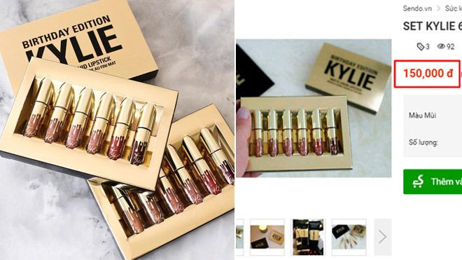 Set son kem lì mini của Kylie Jenner tràn ngập Việt Nam, thật giả lẫn lộn! Ảnh 2