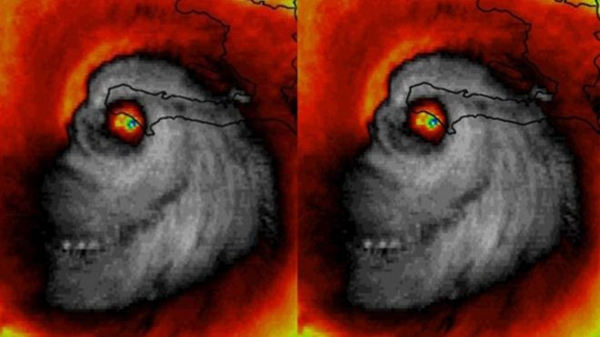 Hãi hùng khoảnh khắc máy bay lao thẳng vào tâm bão 'quái vật' Matthew Ảnh 2