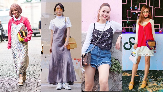 Váy ngủ + Áo thun : Combo thời trang lạ lẫm đang khiến mọi cô gái Việt chao đảo Ảnh 2