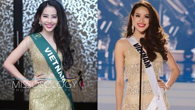 Diện váy giống Phạm Hương, Nam Em liên tục gây chú ý tại Miss Earth 2016 Ảnh 2