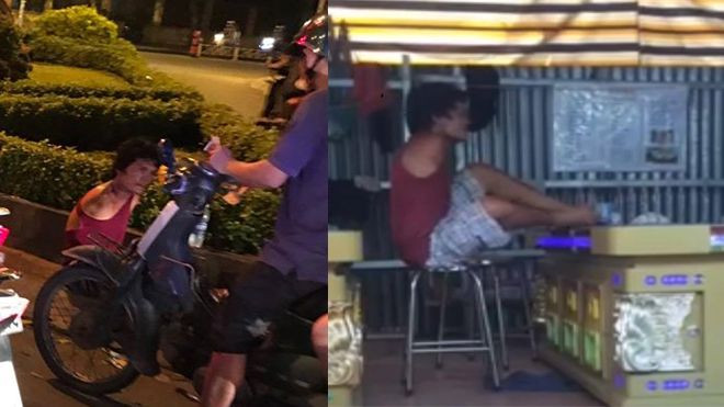 Clip bóc mẽ người ăn xin cụt tay, xin tiền để ngồi chơi game bắn cá Ảnh 2