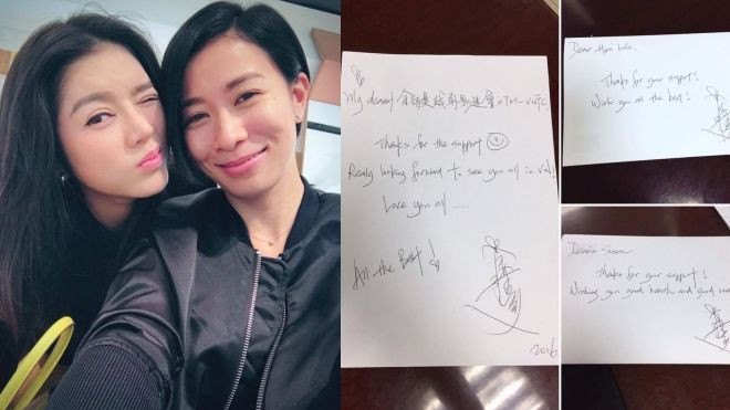 Tâm lý hết mức, Lý Nhã Kỳ đích thân xin chữ ký Xa Thi Mạn để tặng fan Việt Ảnh 2