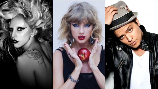 Lady Gaga - Taylor Swift - Bruno Mars: Ai sẽ về đích vinh quang cuối 2016? Ảnh 2