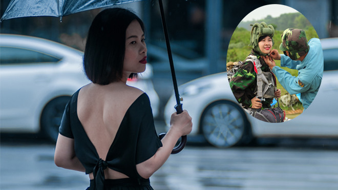 Không thể tin được cô gái xinh đẹp, điệu đà này lại dám nhảy từ độ cao 1000 m Ảnh 2