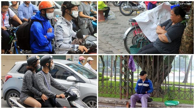 Người Hà Nội co ro trong đợt gió lạnh đầu mùa Ảnh 2