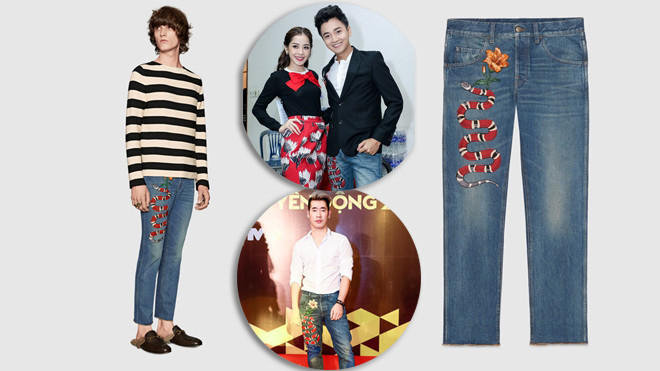 Noo Phước Thịnh và Ngô Kiến Huy cùng phát cuồng mẫu quần sang chảnh của Gucci Ảnh 2