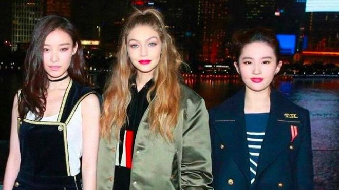 Lưu Diệc Phi, Nghê Ni tự tin đọ sắc bên siêu mẫu Gigi Hadid Ảnh 2
