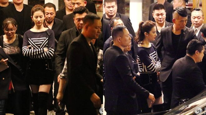 Sau khi bị fan cuồng tấn công, Lưu Diệc Phi 'kè kè' bên vệ sĩ đi chơi ở hộp đêm Ảnh 2