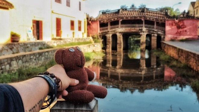 Chàng trai đưa gấu Teddy đi xuyên Việt Ảnh 2