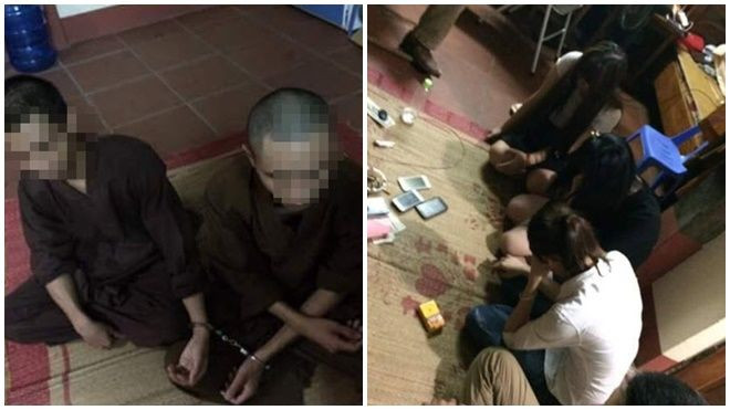 Sư thầy ở Thái Nguyên dắt 3 cô gái về chùa đánh bài ăn tiền qua đêm Ảnh 2