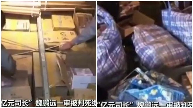 Video: Tiền chất như núi trong nhà quan tham Trung Quốc, đếm cháy cả máy Ảnh 2