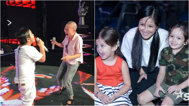 Phương Thanh xuất hiện với mái đầu trọc, Hồng Nhung đưa 2 con đi tổng duyệt Liveshow 6 Ảnh 2