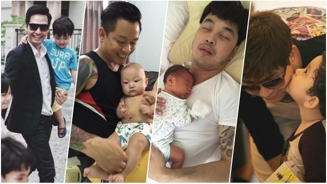 Sau ánh đèn sân khấu, đây chính là những ông bố soái ca bậc nhất showbiz Việt! Ảnh 2