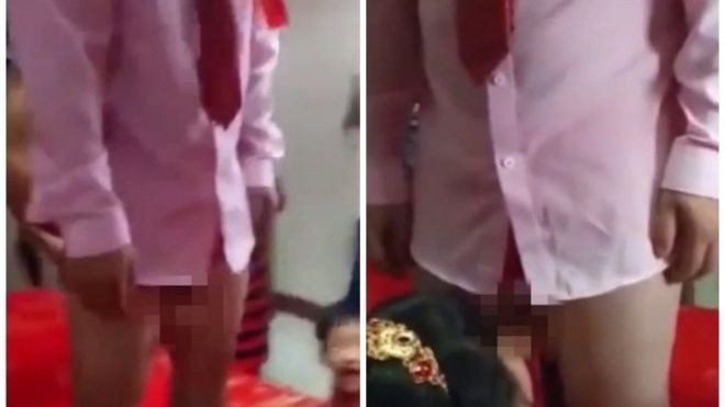 Cô dâu chú rể mô phỏng 'chuyện ấy' ngay tại đám cưới, quan khách ngượng chín mặt Ảnh 2