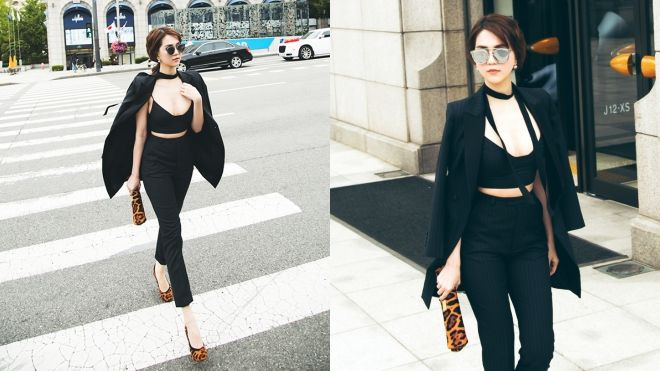 Ngọc Trinh đẳng cấp và sành điệu trên đường phố Hàn Quốc Ảnh 2