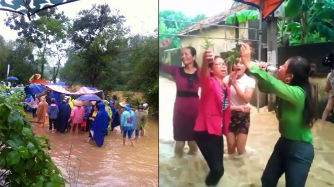 Mưa lũ Hà Tĩnh: Kẻ gồng mình chạy lũ, người vô tư hát… karaoke Ảnh 2