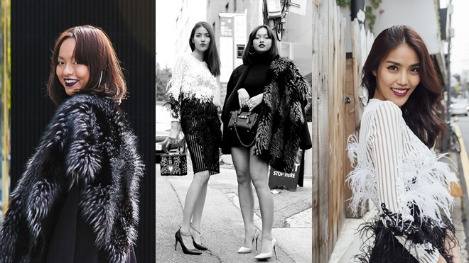 Lan Khuê - Mai Ngô khoe streetstyle cực sành điệu trên đường phố Seoul Ảnh 2