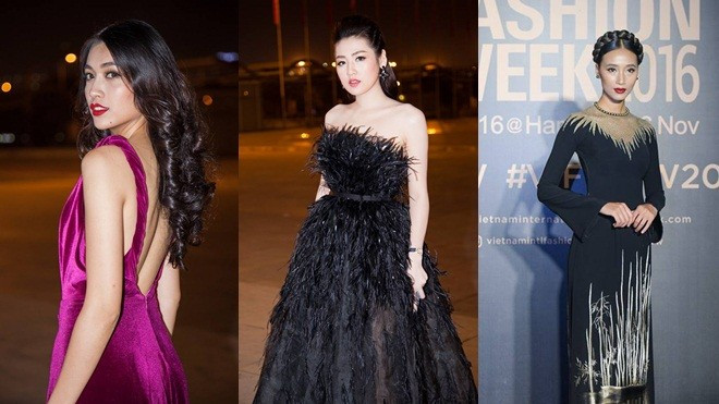 Thảm đỏ VIFW #day3: Á hậu Tú Anh khoe vai trần với váy cup ngực bên loạt mỹ nhân diện áo dài Ảnh 2