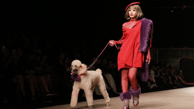 Chi Pu hóa tiểu thư Pháp kiêu kỳ trên sàn runway trong BST của NTK Xuân Lê Ảnh 2