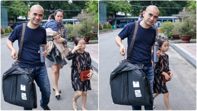 Con gái cưng lần đầu 'hộ tống' Đức Trí đến trường quay Sing My Song ngày thứ 2 Ảnh 2