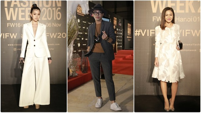 Thảm đỏ VIFW #day5: Hoàng Ku sành điệu ngại chi hàng hiệu, Jolie sexy với menswear không nội y Ảnh 2