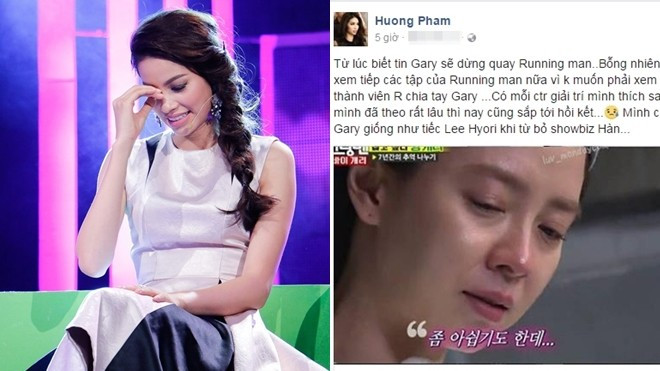 Bất ngờ phát hiện Phạm Hương là 'fan ruột' Running man, 'khóc ròng' nói lời tạm biệt Kang Gary Ảnh 2