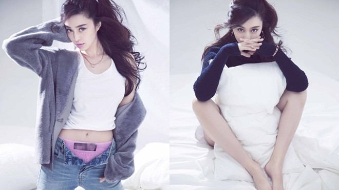 Phạm Băng Băng lộ nội y táo bạo trên tạp chí, 'khoe' bụng phẳng xóa tan tin đồn mang thai Ảnh 2