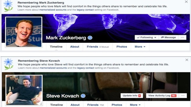 Mark Zuckerber và 2 triệu người khác được thông báo đã chết trên Facebook Ảnh 2