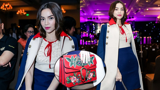 Hà Hồ diện túi hiệu Gucci đỏ chót, ủng hộ đêm nhạc Giang Hồng Ngọc Ảnh 2