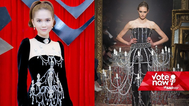 Váy 3D đình đám của Moschino được Ngọc Trinh diện với bản chuyển thể 2D một cách ngoạn mục? Ảnh 2