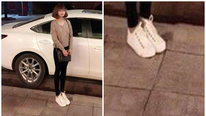 Chết cười với cô gái trẻ 'sống ảo'  kéo dài chân đến nỗi méo luôn cả lốp xe Ảnh 2