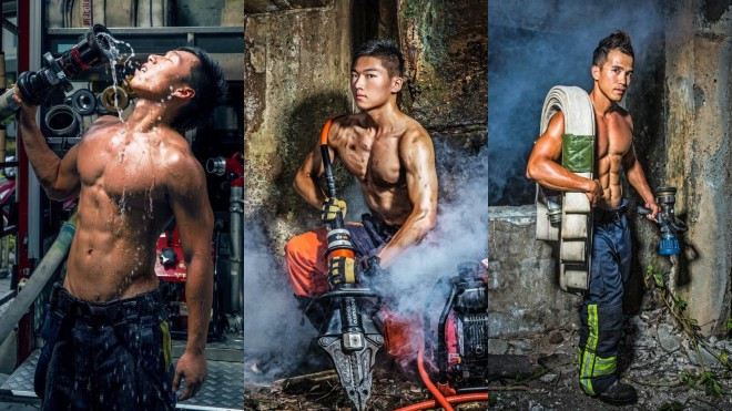 Đồng loạt khoe 6 múi cực chuẩn, đội cứu hoả Đài Loan 'thiêu đốt' hàng loạt con tim thiếu nữ Ảnh 2