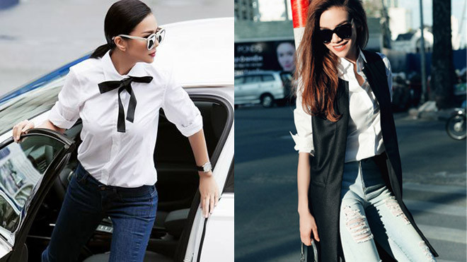 Thanh Hằng và Hà Hồ: Ai mới là mỹ nhân diện sơmi trắng đẹp nhất? Ảnh 2