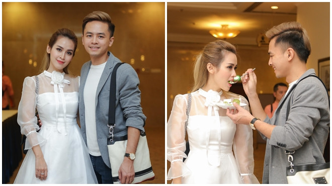 Tú Vi - Văn Anh ngọt ngào sánh đôi đi sự kiện Ảnh 2