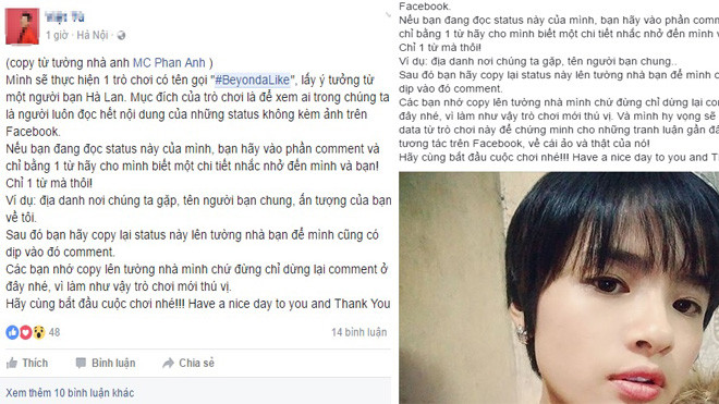 Sau trào lưu 'Xin chào', giới trẻ facebook rộ trò chơi 'Beyond A Like' lọc bạn ảo Ảnh 2