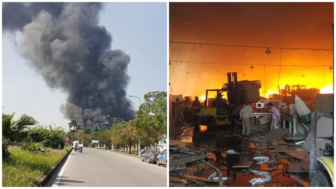 Khung cảnh hoang tàn sau vụ cháy lớn ở khu công nghiệp Ngọc Hồi Ảnh 2