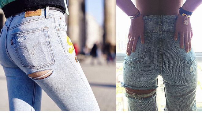 Mốt quần rách ở những chỗ 'không thể ngờ tới': Hot or not ? Ảnh 2