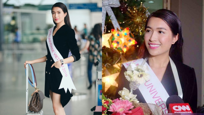Á hậu Lệ Hằng được CNN phỏng vấn khi vừa đặt chân đến Philippines Ảnh 2