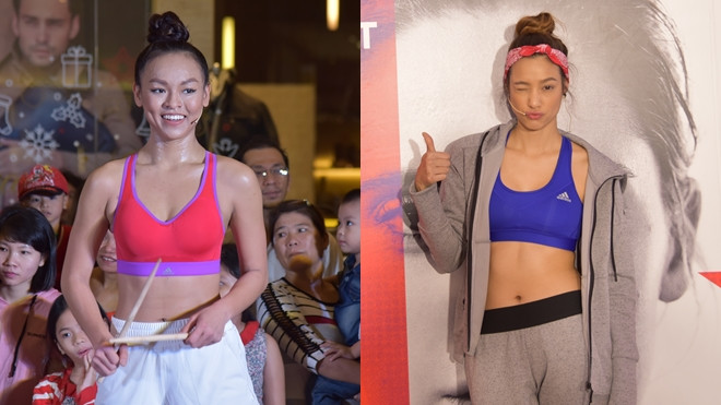 Mai Ngô ướt át mồ hôi, Lilly Nguyễn khoe dáng 'nuột' chia sẻ bí quyết rèn luyện cơ thể có '1-0-2' Ảnh 2