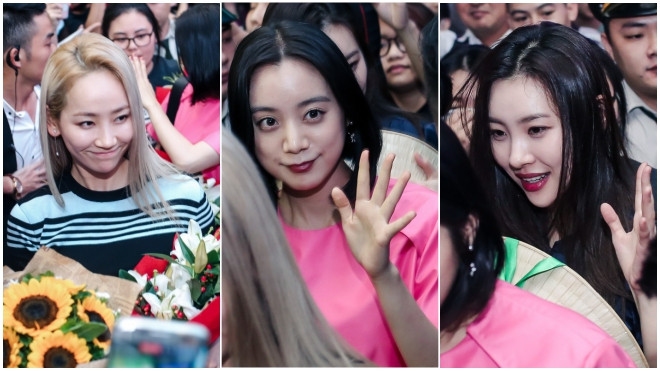 Dù chuyến bay bị hoãn gần 2 giờ, Wonder Girls vẫn liên tục mỉm cười chào fan Việt Ảnh 2