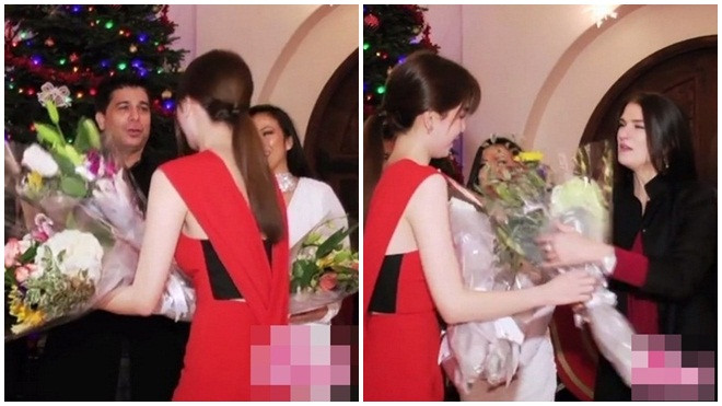 Tiết lộ thân thế 'khủng' của những người 'hâm mộ' tặng hoa Ngọc Trinh tại Mỹ Ảnh 2