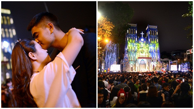 Đốt pháo sáng tỏ tình lúc 0h đêm Noel Ảnh 2