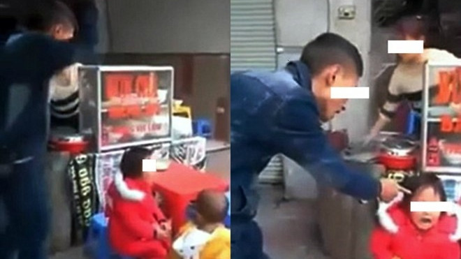 Ông bố nhặt rác đánh con bằng thắt lưng bị lên án trên báo Anh Ảnh 2