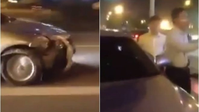 Tài xế ở Hà Nội bị người dân đánh tới tấp vì húc văng người phụ nữ lên cabin rồi bỏ chạy Ảnh 2