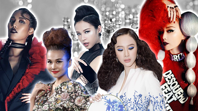 Muôn màu muôn vẻ những kiểu tóc bá đạo của các sao nữ Việt trong suốt một năm qua Ảnh 2