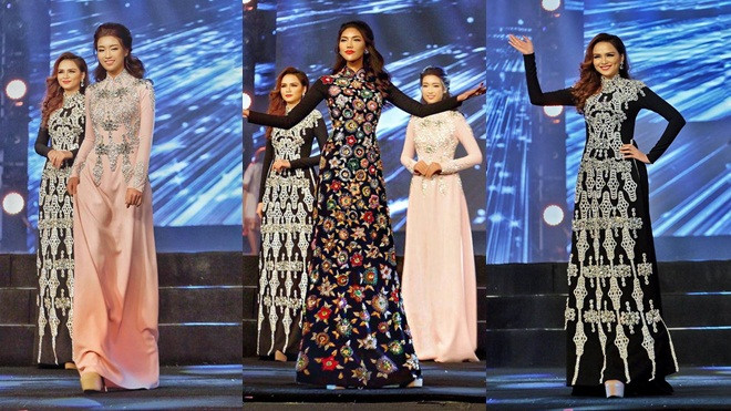 Đêm qua, Lan Khuê trở thành 'Bà hoàng' trong thiết kế áo dài của Lý Quí Khánh Ảnh 2