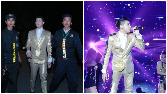 Noo Phước Thịnh phải cần vệ sĩ hộ tống để vượt qua hàng ngàn khán giả cuồng nhiệt Ảnh 2