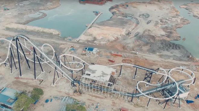 Clip: Tàu lượn siêu tốc kinh hoàng nhất Việt Nam sắp sửa ra mắt Ảnh 2