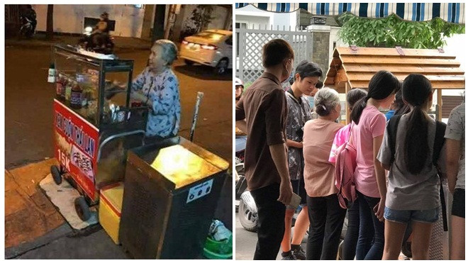 Dân mạng rủ nhau đi ăn kem cuộn Thái Lan của cụ bà 70 tuổi một mình nuôi chồng bệnh tật Ảnh 2